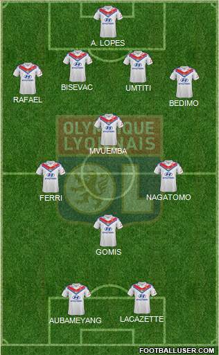 Olympique Lyonnais Formation 2014