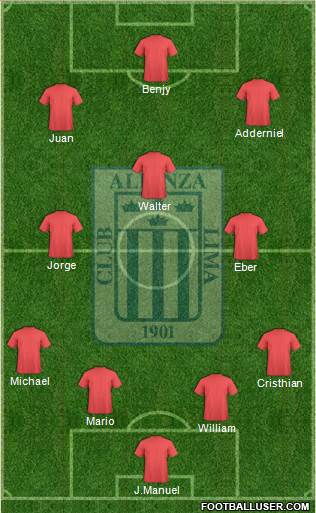 C Alianza Lima Formation 2014