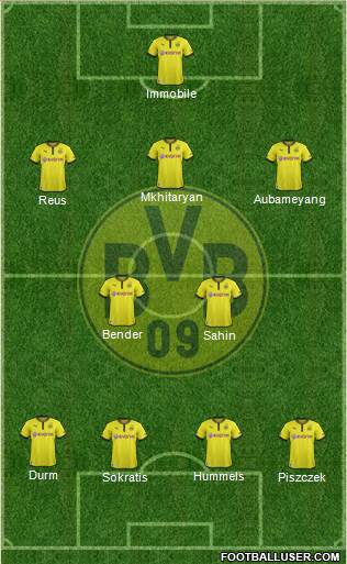 Borussia Dortmund Formation 2014