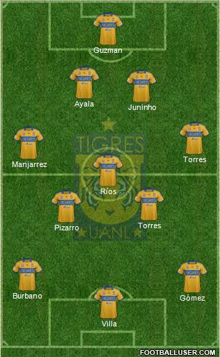 Club Universitario de Nuevo León Formation 2014