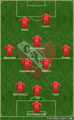 Independiente Formation 2014