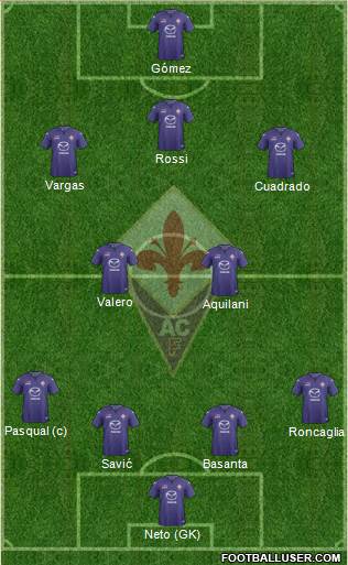 Fiorentina Formation 2014