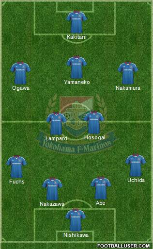 Yokohama F Marinos Formation 2014