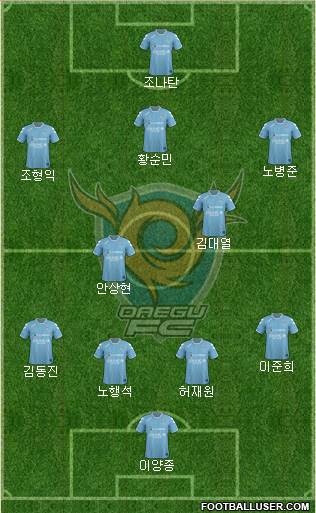 Daegu FC Formation 2014