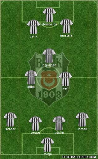 Besiktas JK Formation 2014