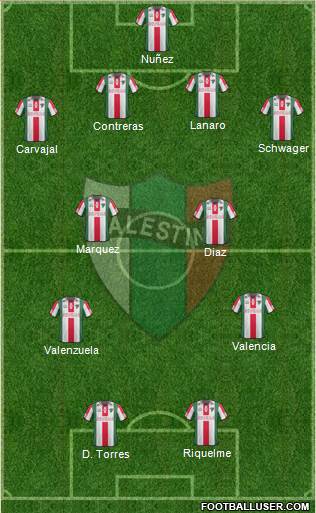 CD Palestino S.A.D.P. Formation 2014