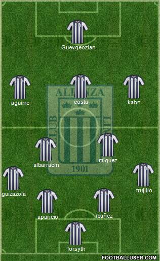 C Alianza Lima Formation 2014