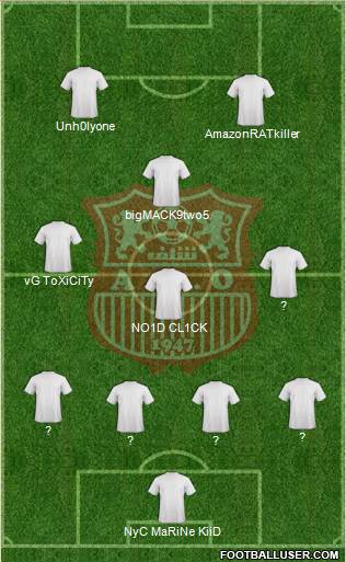 Amel Saad Olympic Chlef football formation