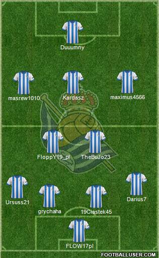 Real Sociedad S.A.D. Formation 2014