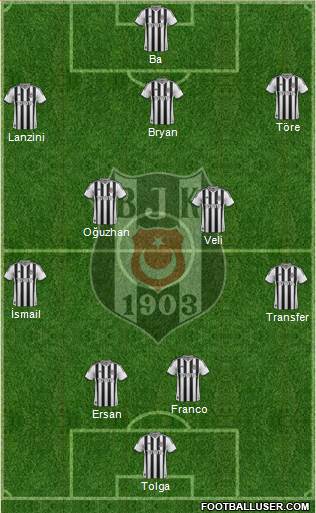 Besiktas JK Formation 2014