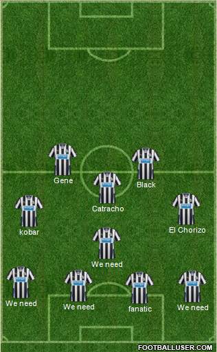 Newcastle United Formation 2014