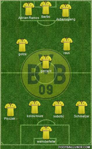 Borussia Dortmund Formation 2014