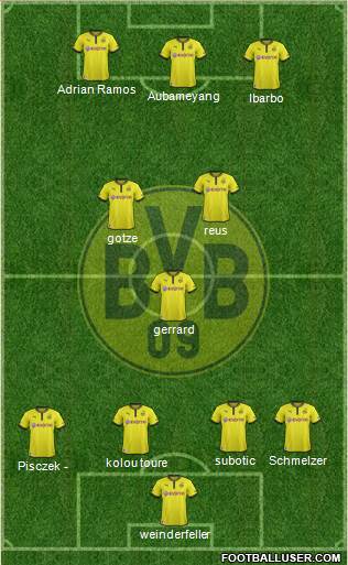 Borussia Dortmund Formation 2014