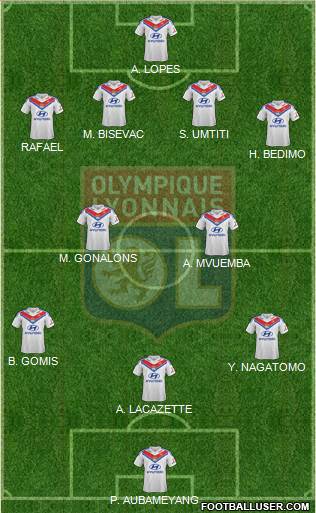 Olympique Lyonnais Formation 2014