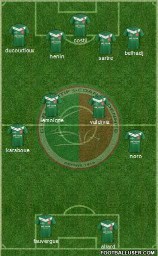 Club Sportif Sedan Ardennes Formation 2014