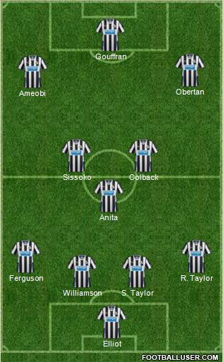 Newcastle United Formation 2014