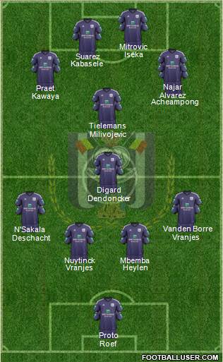 RSC Anderlecht Formation 2014