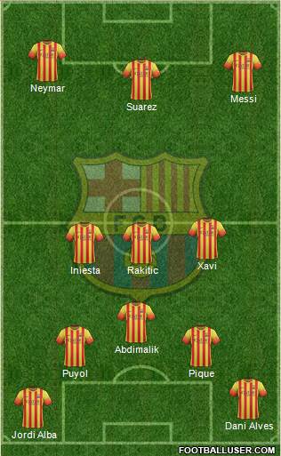 F.C. Barcelona Formation 2014