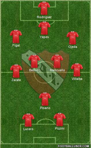 Independiente Formation 2014