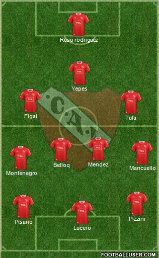 Independiente Formation 2014