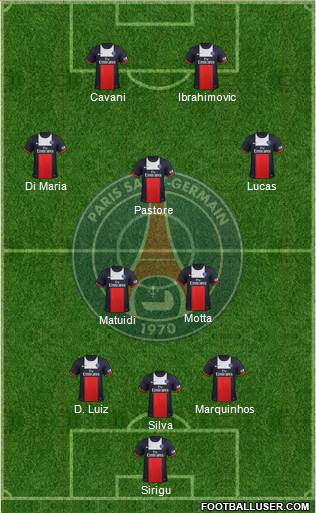 Paris Saint-Germain Formation 2014