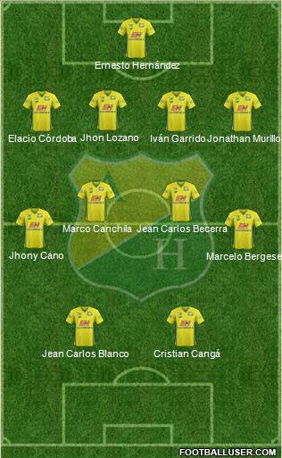 CD Atlético Huila Formation 2014