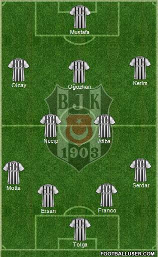 Besiktas JK Formation 2014