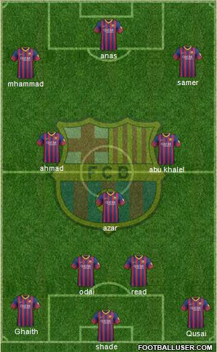 F.C. Barcelona Formation 2014