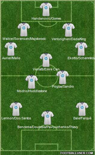 Tottenham Hotspur Formation 2014