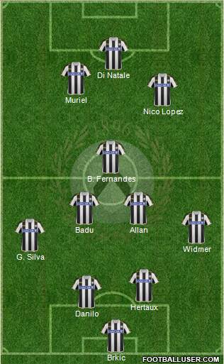 Udinese Formation 2014