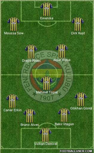 Fenerbahçe SK Formation 2014