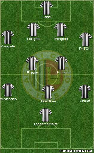 Ascoli 4-2-3-1 football formation