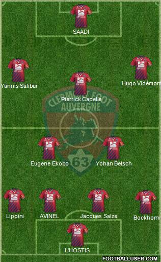 Clermont Foot Auvergne 63 Formation 2014