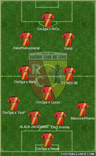 Racing Club de Lens Formation 2014