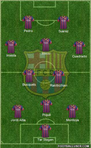 F.C. Barcelona Formation 2014