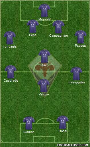 Fiorentina Formation 2014