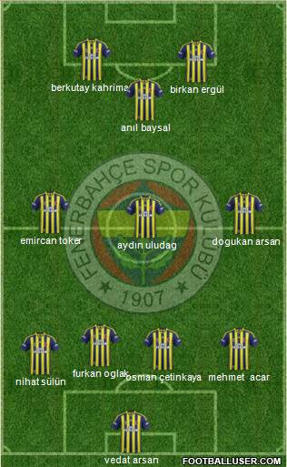 Fenerbahçe SK Formation 2014