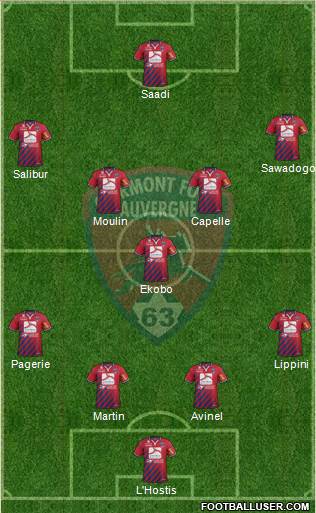 Clermont Foot Auvergne 63 Formation 2014