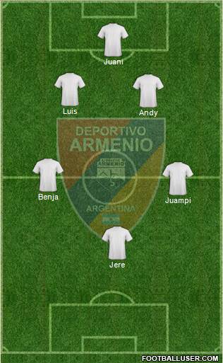 Deportivo Armenio Formation 2014