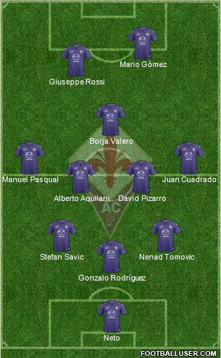 Fiorentina Formation 2014