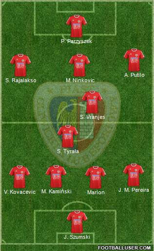 Piast Gliwice Formation 2014