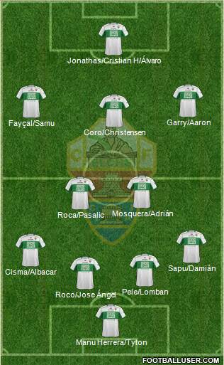 Elche C.F., S.A.D. Formation 2014