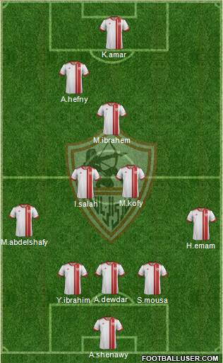 Zamalek Sporting Club Formation 2014