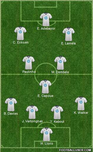 Tottenham Hotspur Formation 2014