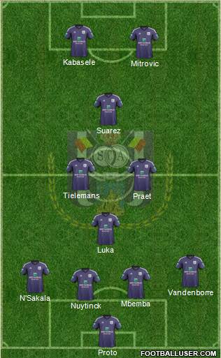 RSC Anderlecht Formation 2014