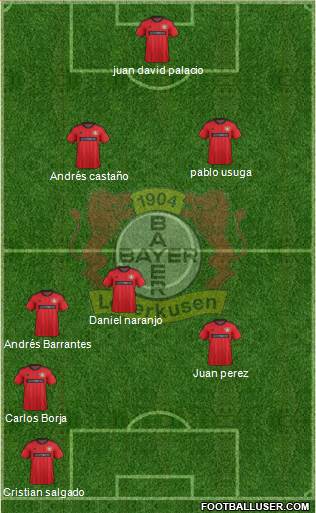 Bayer 04 Leverkusen Formation 2014