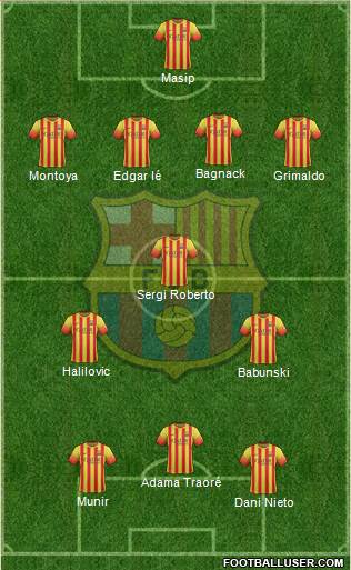 F.C. Barcelona Formation 2014