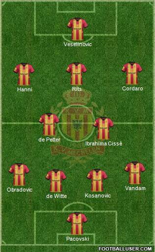 Yellow Red KV Mechelen Formation 2014