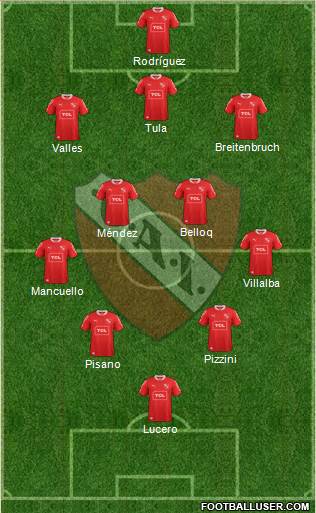 Independiente Formation 2014