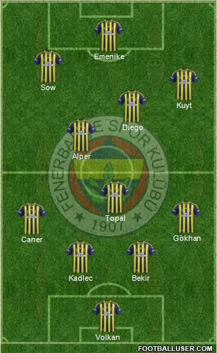 Fenerbahçe SK Formation 2014